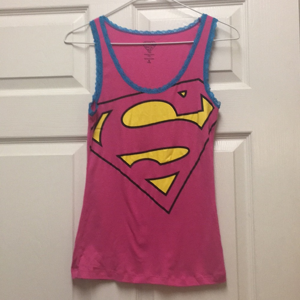 Pink Superman tank